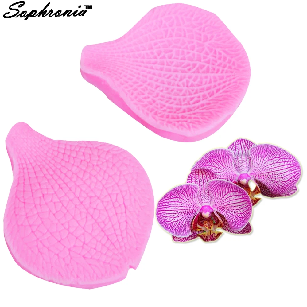 

Sophronia M257 Flower Petal Phalaenopsis Silicone Mold Fondant Cake Decorating Tool Clay Chocolate Candy Making Gumpaste Mould