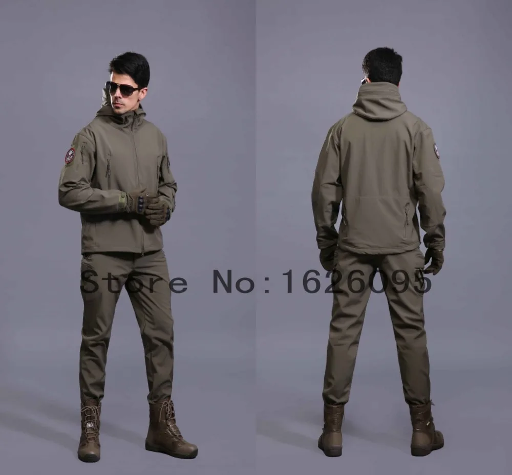 Модернизированная Тактическая Военная куртка из кожи акулы, флисовая куртка V4, водонепроницаемая флисовая куртка, Мужская армейская куртка с капюшоном