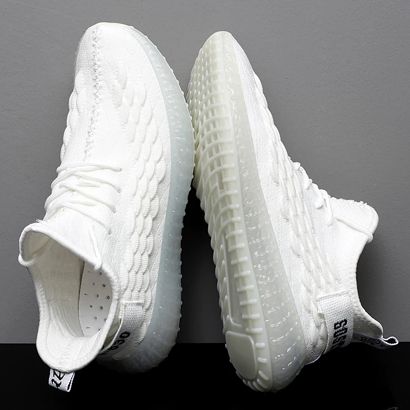 

FlyingCourier Running Shoes for Men Air 350 Boost Sport Shoes Lightweight Balenciaca Comfortable Breathable Mesh Rubber Sole