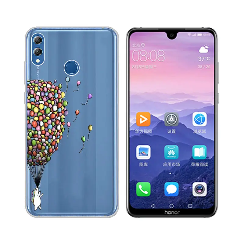 Arvin Silicone Fundas for Huawei Honor 8X Soft TPU Case for Huawei Honor 6X 4X 4A 5X V8 8 5C Painted Cover for Honor 8X Max Case (7)
