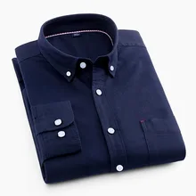 Мужская рубашка Весна и осень Новая мужская мода тонкая рубашка с длинным рукавом мужская деловая официальная Повседневная рубашка