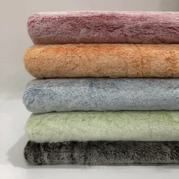 

800 grams of 12 hair carving rabbit hair imitation faded rabbit hair warp fading large rabbit hair flannel