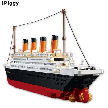 

3D Blocks Titanic Rms Ship Educational Hobbies Model Building Block Toys Kits Compatible With Famous Brand City For Kids Gift
