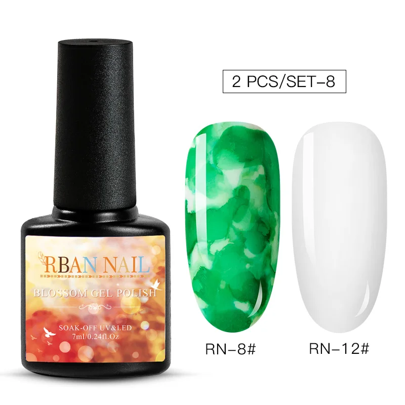 RBAN NAIL Blossom УФ-гель для ногтей Набор DIY цветущие цветы шаблон светодиодный Гель-лак для ногтей Полупостоянный гибридный УФ-лак - Цвет: ZH04531