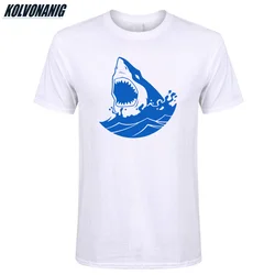 Camiseta con Estampado de Pez de Tiburón Verano de Manga Corta para Hombre Camisetas de Algodón de Alta Calidad para Hombre Marca Unisex de Gran Tamaño Top Tees Camiseta con Estampado de Pez de Tiburón Verano de Manga Corta para Hombre Camisetas de Algodón de Alta Calidad para Hombre Marca Unisex de Gran Tamaño Top Tees