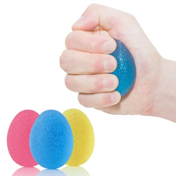 

Brand New Massage Silicone Egg Hand Gripper Strengths Stress Relief Power Ball Forearm Finger Exercise Fitness Hand Exerciser