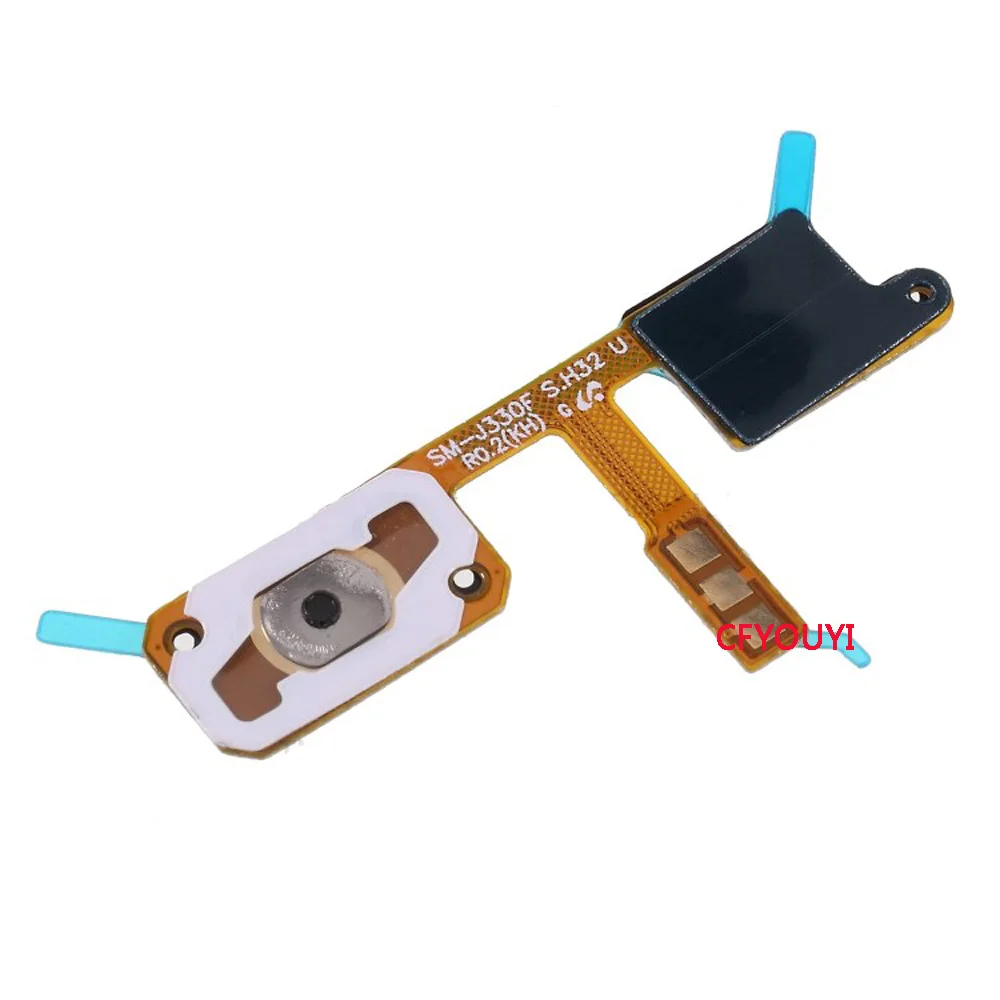 CFYOUYI 홈 버튼 플렉스 케이블 부품, 삼성 갤럭시 J3 2017 J330 용, 10 개 세트 