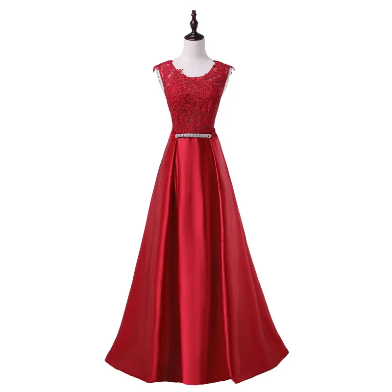 

2019 ElegantBridesmaid Dresses Long Appliques Party Dress Stunning Satin Evening Prom Gowns Robe De Soiree vestido de festa
