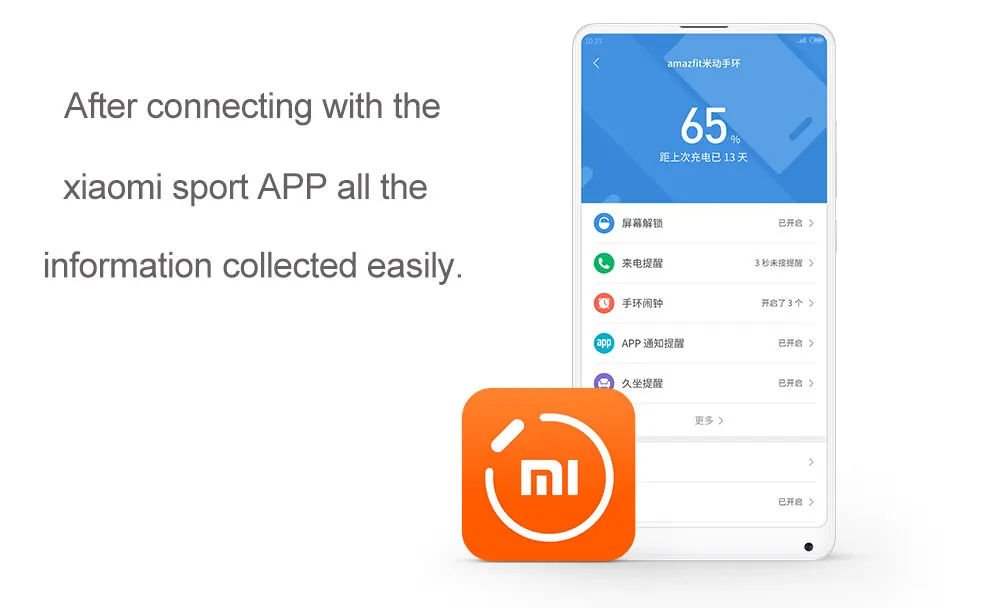 English Version Huami AMAZFIT Smartband Bluetooth 4.1 GPS Heart Rate Monitor 50m Swimming Waterproof 12 Days Battery Life (7)