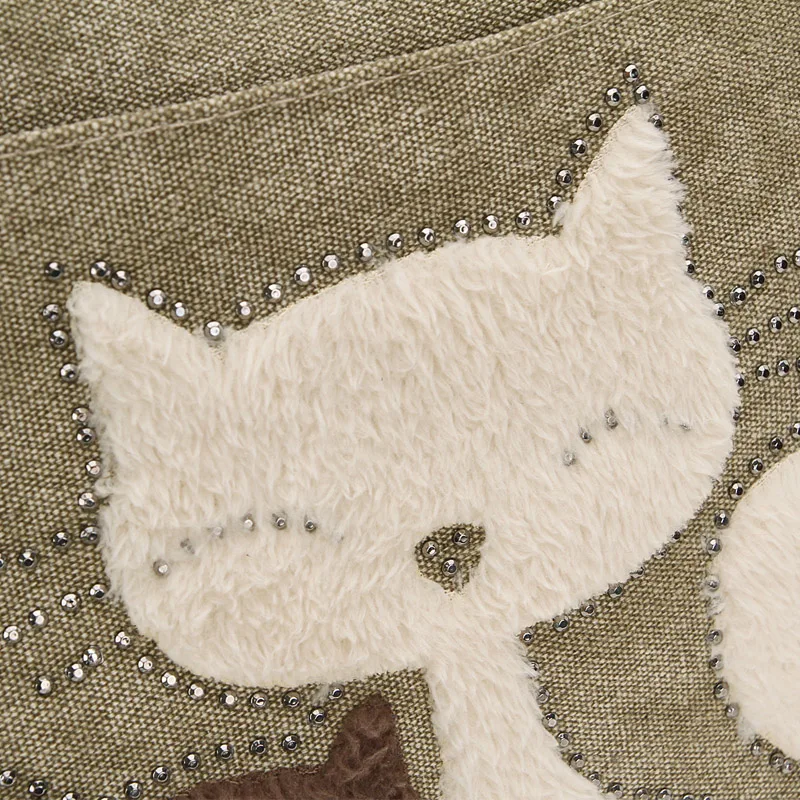 Cat canvas tote bag