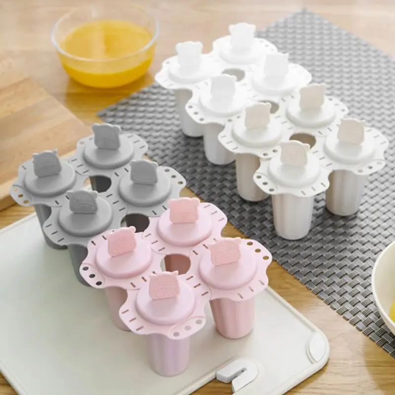 

Animals Frozen Ice Cream Mold Popsicle Icepop Pole Lolly Maker Kitchen DIY Mould PP Plastic 4 Colors