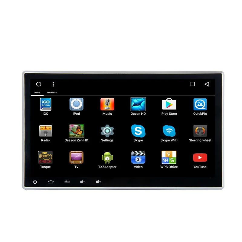 Excellent Aoluoya 10.2" IPS RAM 2GB+32GB Universal 2 din Android 6.0 Car DVD Radio player GPS Navigation Quad Core DAB+WIFI  Audio Video 1