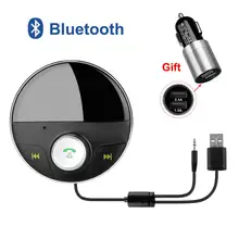 AUX FM передатчик модулятор Bluetooth Авто USB адаптер Handsfree автомобильный комплект 3,5 мм разъем аудио MP3 плеер с TF слот беспроводной