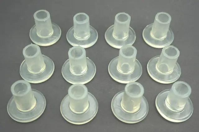 10x 10mm Inner Diameter Furniture Legs Rubber Clear Silica Plastic 10x 10mm Inner Diameter Furniture Legs Rubber Clear Silica Plastic Floor Protectors Table Chair