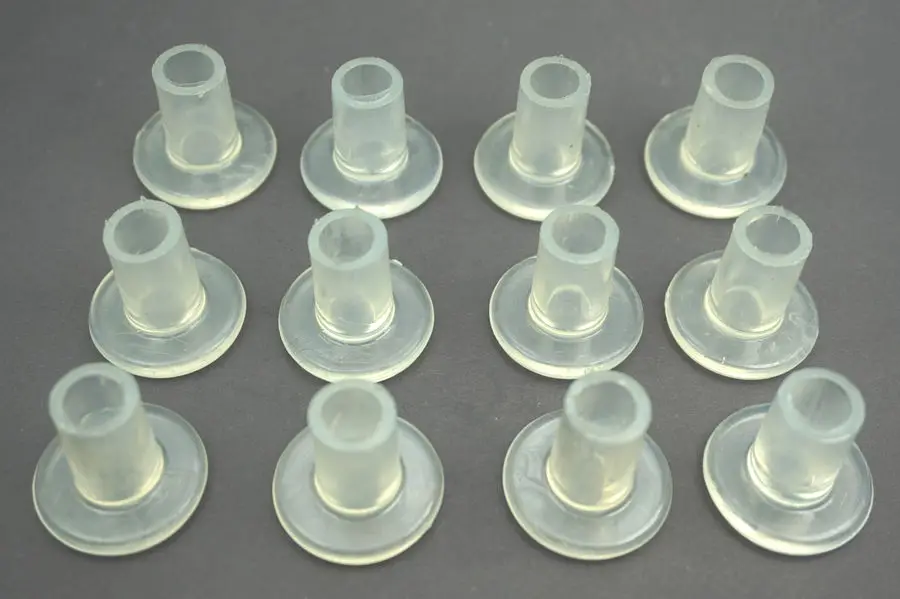 10x 10mm inner diameter Furniture Legs Rubber Clear Silica font b Plastic b font Rubber Floor