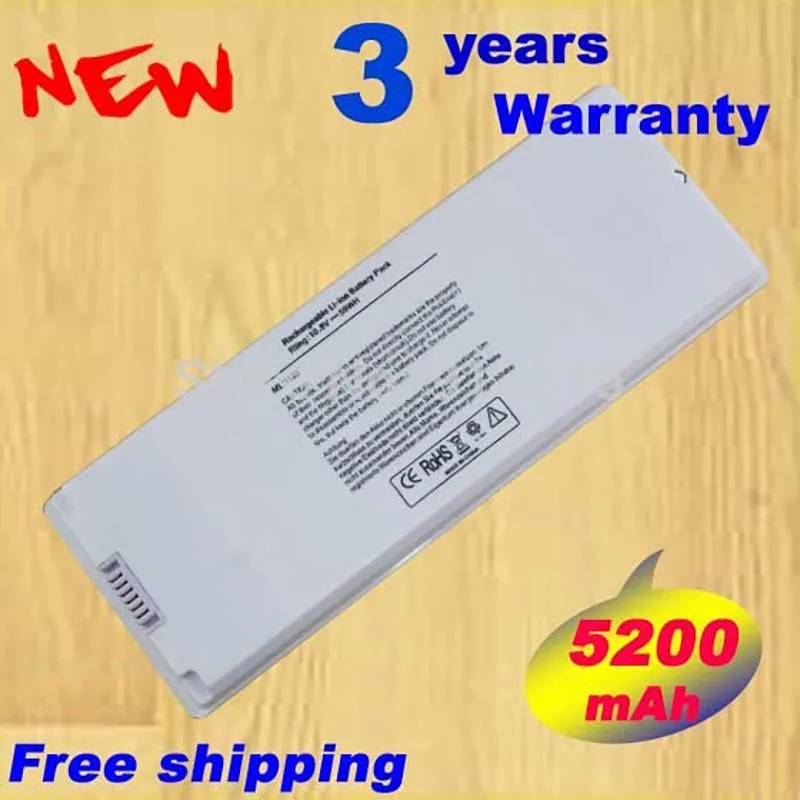 

New White Battery for Apple MacBook 13" A1185 A1181 MA561 MA561FE/A MA561G/A MA254 MA255CH/A MA699B/A MB061X/A