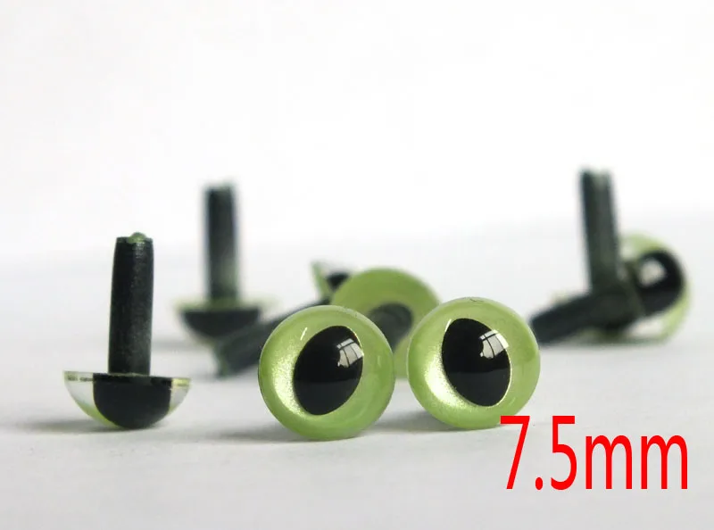 Green Color Safety Eyes Plastic Eyes OLIVE CAT / FISH amiguumi animal--7.5mm aquatic product chloramphenicol malachite green tetracycline antibiotic additive fish shrimp seafood food safety detector