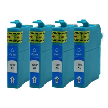 

4PK T1292 Cyan Ink Cartridges for Epson SX235W SX420W SX425W SX435W SX445W SX525WD SX535WD SX620FW B42WD BX305F BX305FW BX320FW