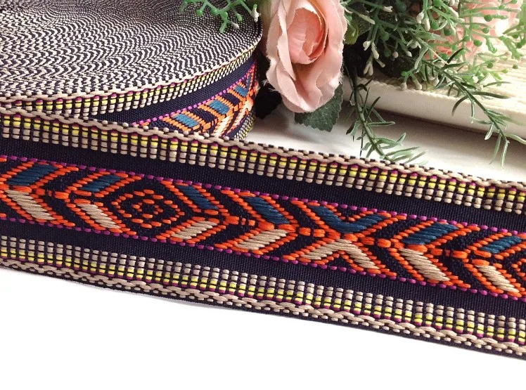 6yard/lot 5 см 1.96 &quotШирина кос Вышивка лентами кружевной отделкой лентой D33Z378L0406R | Дом