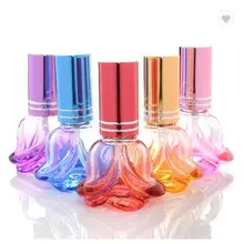 Оптовые изготовленные на заказ цветные Пустые Стеклянные Духи бутылки с винтовым горлом крышкой