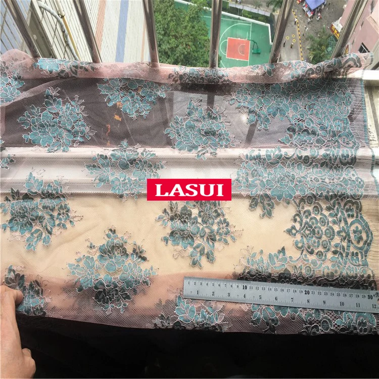 LASUI 1,5 м* 1,5 м = 1 шт. Многоцветный полый шнур кружево с ресничками Ткань Мягкое французское кружево для diy свадебное платье аксессуары C0193