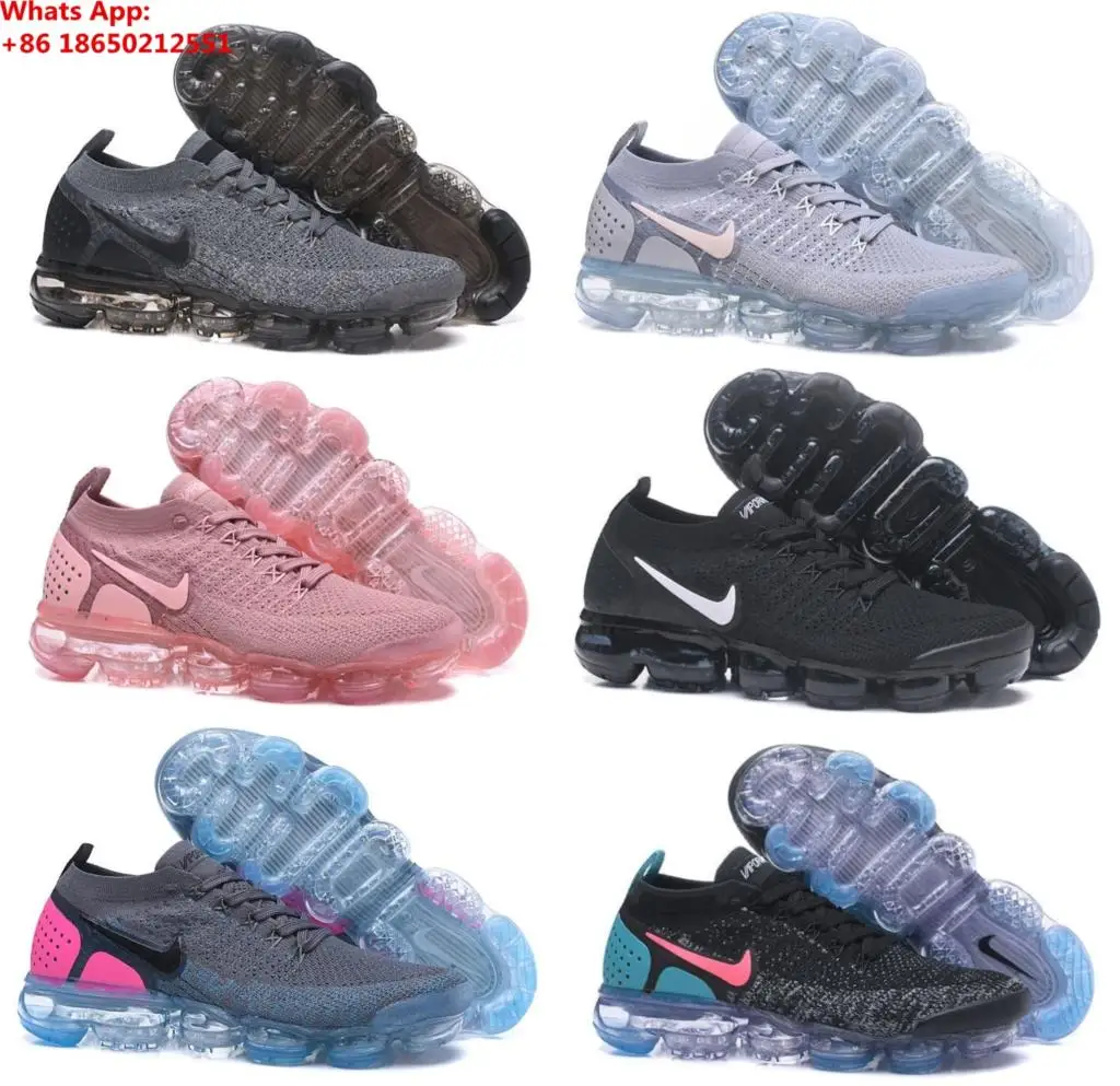 

New 2018 Air Vapormax Flyknit Men's Women Max 2018 Running Shoes Sports Sneakers Outdoor Vapor Max Running shoes 36-45