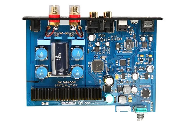 SMSL Q5 Pro High Quality HiFi 2.0 Pure Digital Home Audio Amplifier Input Optical/Coaxial/USB/ Power 45W*2 Remote Control