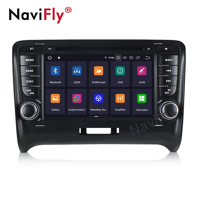 Cheap Free shipping!7"2din android9.0 Car multimedia Player Navigation GPS DVD for Audi TT MK2 8J 2006-2012 with DSP IPS wifi BT 2