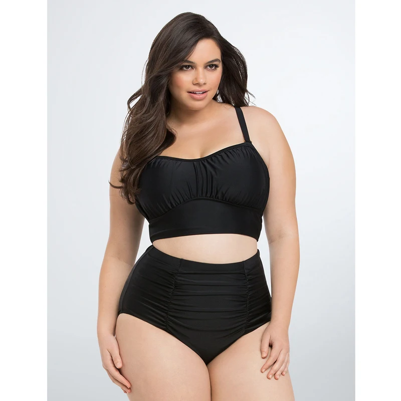 Plus Size Swimwear 2017 Sexy High Waist Bathing Suit Women Biquini Push Up Brazilian Bikini Set Woman Black Beach Wear Swimsuit plus-size-black-swimsuit : image Plus Size Swimwear 2017 Sexy High Waist Bathing Suit Women Biquini Push Up Brazilian Bikini Set Woman Black Beach Wear Swimsuit plus-size-black-swimsuit