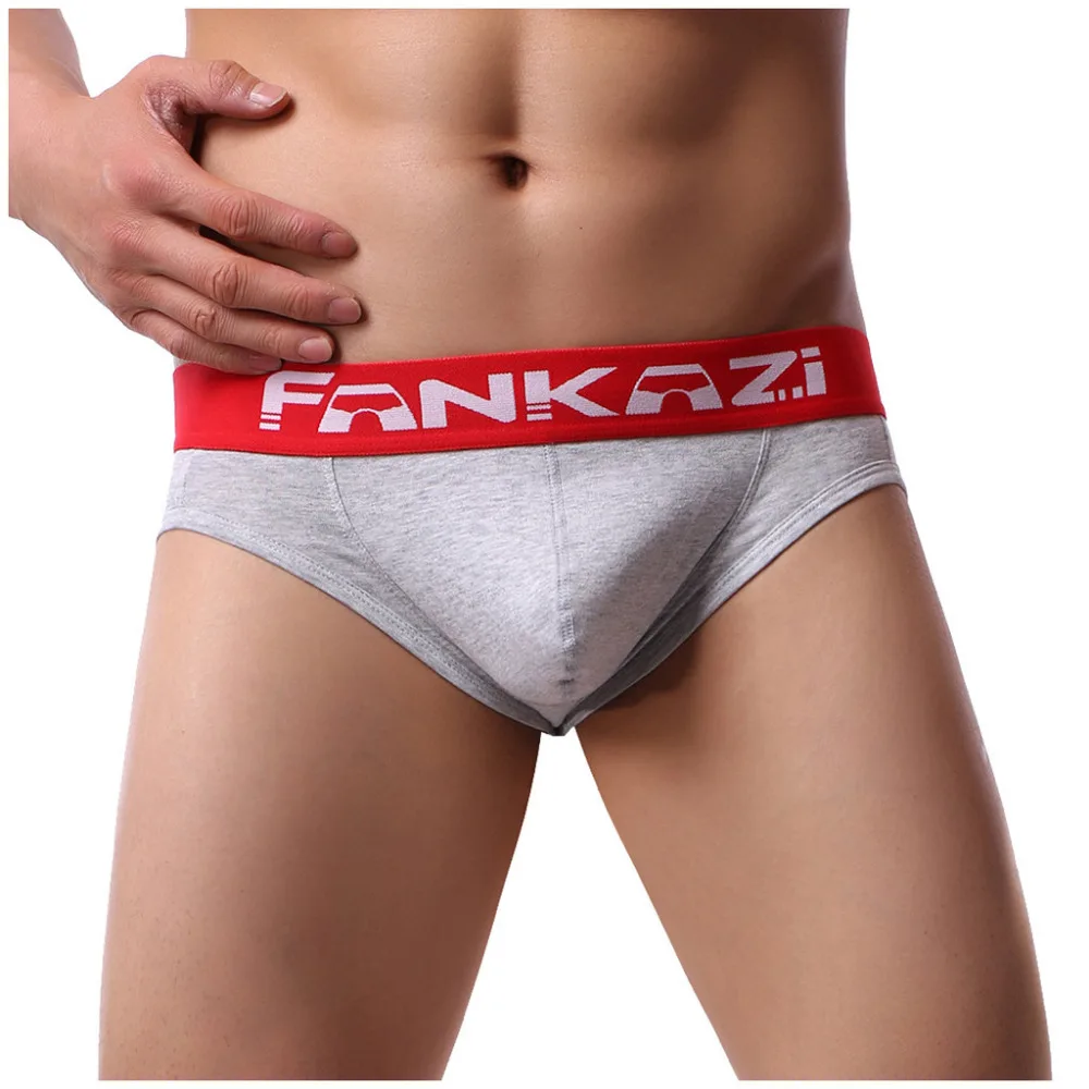 2019 Men's cotton briefs breathable swimming shorts comfortable underwear sexy briefs beach shorts briefs sexy hombre 40J10 (4)