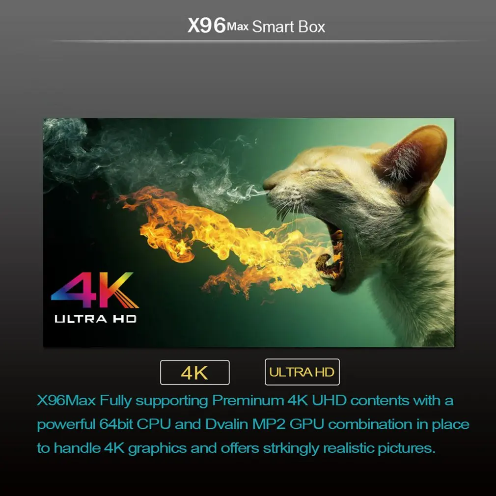 X96 MAX Android ТВ коробка 16/32/64 ГБ Android 8,1 4K смарт ТВ коробка 64bit 4 ядра Процессор Смарт Коробки Android Мини ПК с пультом дистанционного управления