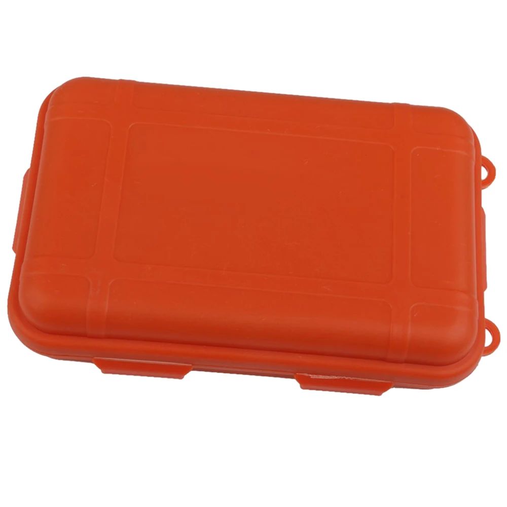 Герметичный бокс противоударный Водонепроницаемый коробка для хранения открытый контейнер оранжевый L
