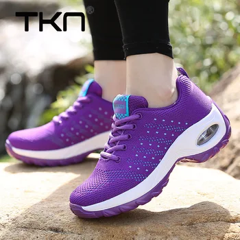 

TKN 2019 Spring Women Sneakers Breathable Air Mesh Nonslip Rubber Sole Ladies Platform Shoes Flat Feminino Sneakers Woman 1667