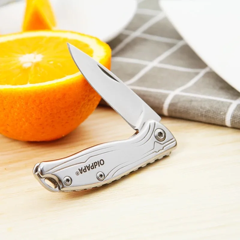 OldPAPA KuTools Нержавеющая сталь складной фрукты Ножи Портативный пилинг ножи