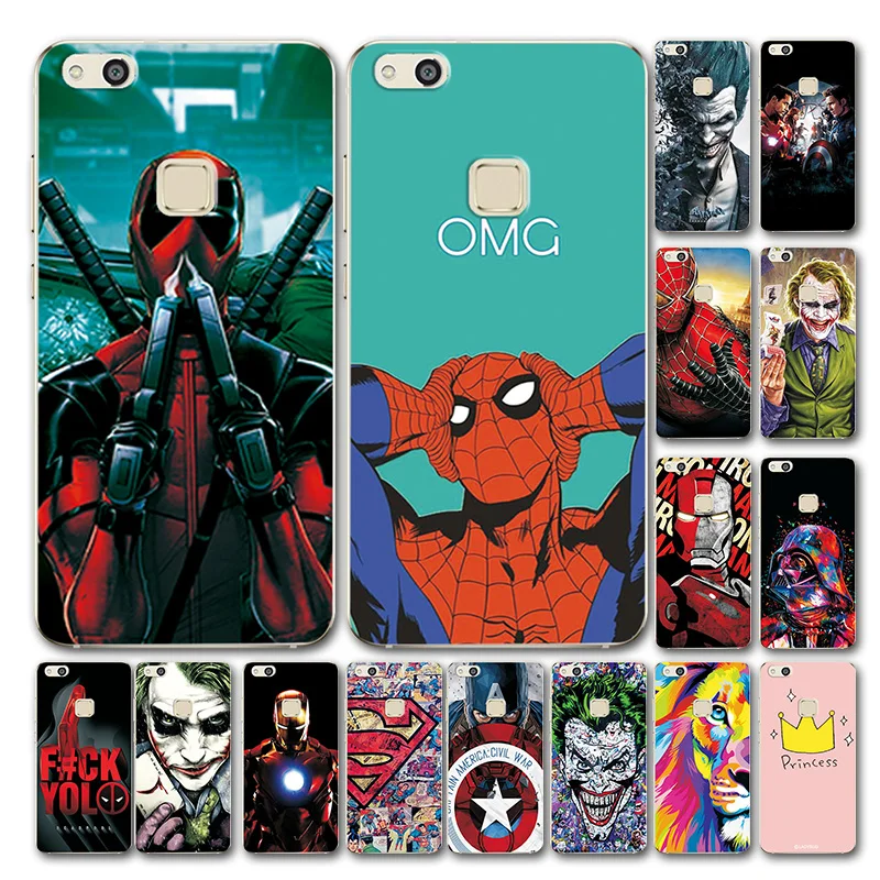 

Novelty Phone Case Cover For Huawei P10 Lite Marvel Avengers TPU Painted Case Fundas For Huawei P10 Lite Coque P10Lite 5.2''
