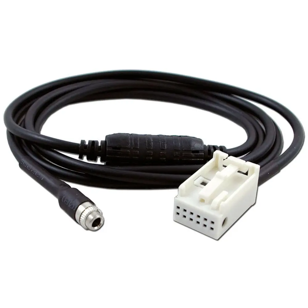 12Pin Female AUX Auxiliary Audio Input Adapter Cable for BMW 3 Series E60 E63 E64 E65 E66 E81 E82 E87 E88 E90 E91 E92 (4)