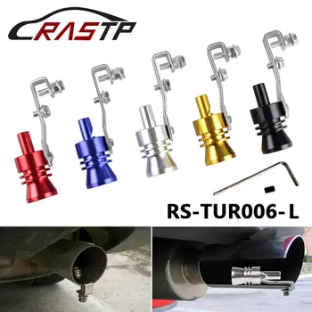 

RASTP - HOT Turbo Sound Whistle Muffler Exhaust Pipe Simulator Whistler For Auto Car Size L Black/Blue/Red/Gold/Silver RS-TUR006