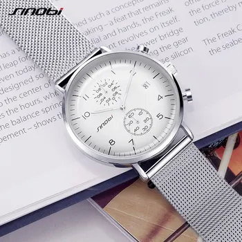 

2017 SINOBI Men Watch Brand Business Watches Ultra Slim Style Wristwatch JAPAN Movement Watch Male Relogio Masculino saat