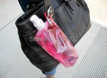 

Water Bottle Comes Flat Foldable Water Bottle Collapsible 0.48 Litres Anti-Bottle 600pcs/lot DHL Fedex Free #20165364