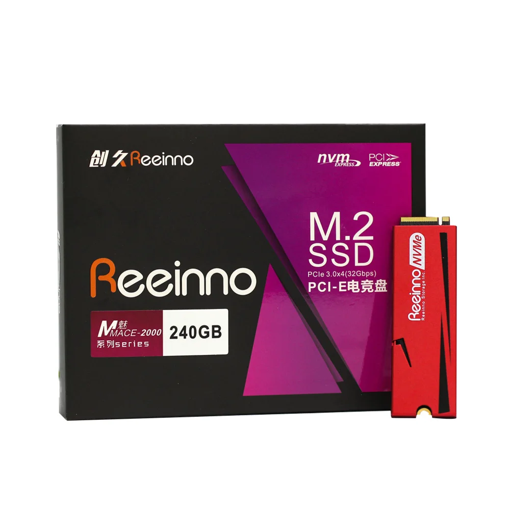 Reeinno Mace-2000 128 ГБ 240 ГБ 480 ГБ M.2 NVMe PCIe 2280 3D NAND 1,8 ГБ/сек. Суперскоростной твердотельный драйвер для настольного ноутбука