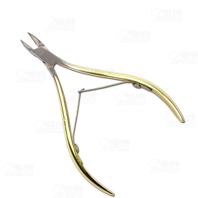 

Nails Clipper For Golden Cuticle Cut Stainless Steel Nail Clipper Cutter Cuticle Scissors Nipper Manicure Tools Gel Nails Polish
