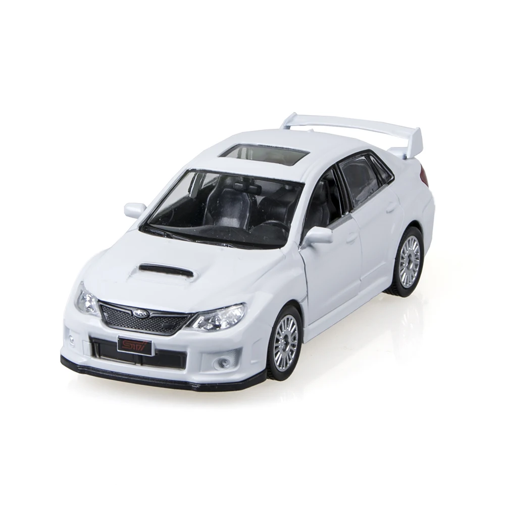 Детские игрушки автомобиль Impreza WRX STI 1/36 модели из сплава 4 цвета модель автомобиля