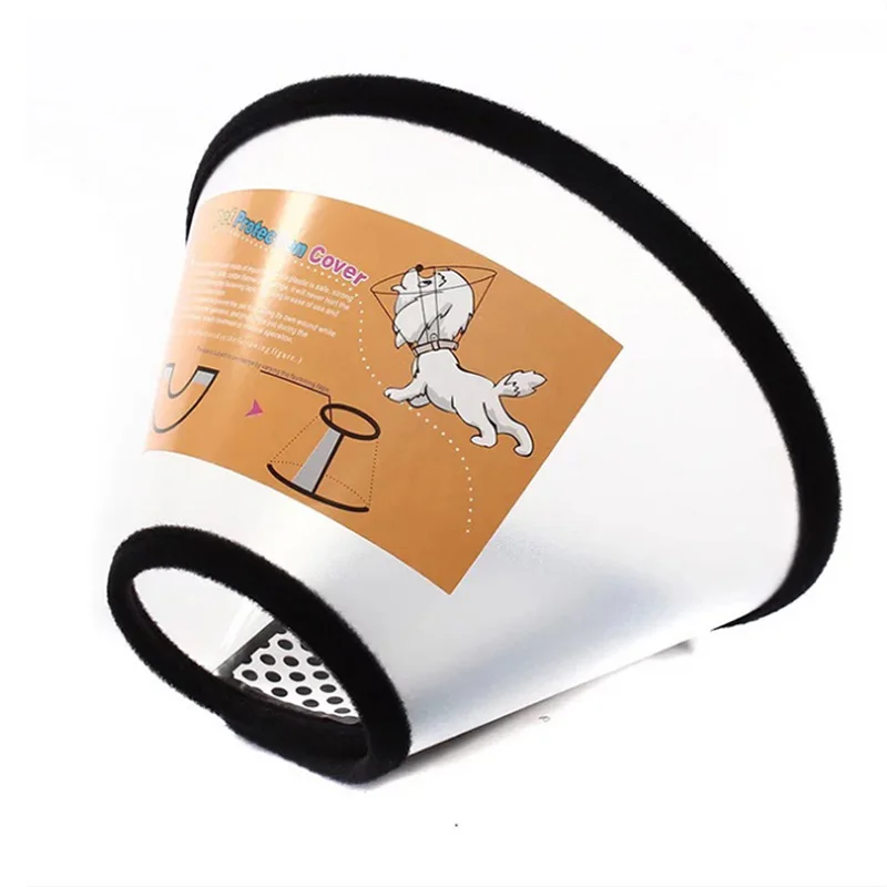 Хит, защитная пластиковая маска для кошек и собак Elizabeth Lap, анти-укусы, аксессуары для домашних животных, защитная маска - Цвет: Белый
