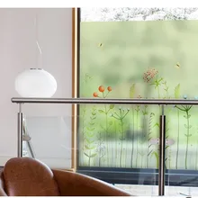 Индивидуальные Зеленый скраб наклейка на оконное стекло домашний Декор 45 см x 60 см