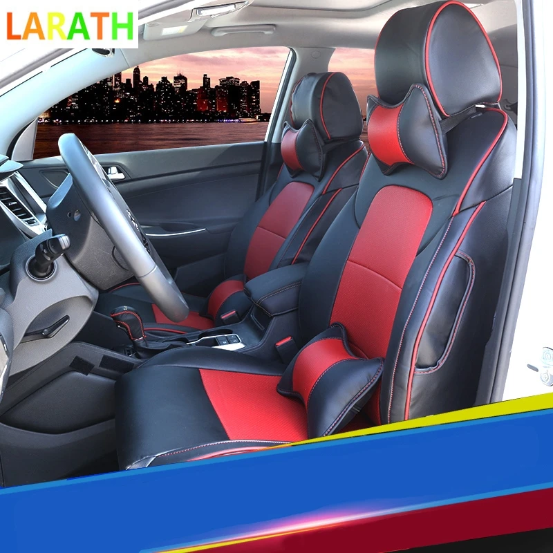 Для Hyundai Tucson 2015 2018 полный набор сиденья из искусственной кожи Рукоделие спереди и