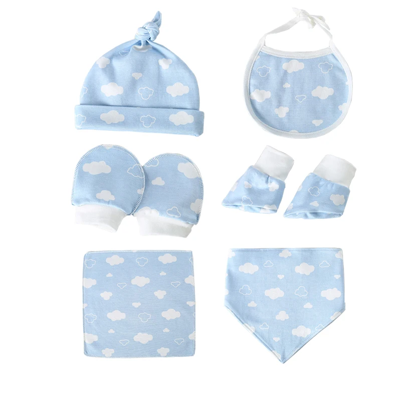 

Newborn Baby Essentials Gift Set for Boys and Girls Hats Bibs Booties Practical Design for 0-6 Months Multi Color Choose