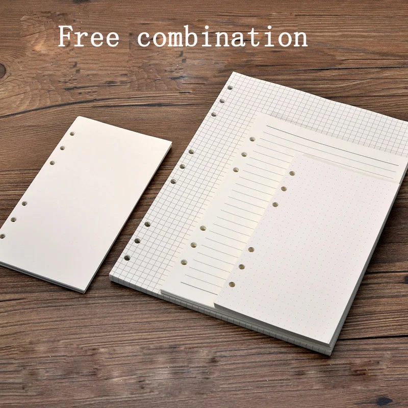 

Notebook B5 A5 A6 Inside Page Dot Matrix Monthly Plan Blank Lattice Horizontal Line Monthly Plan Stationery Eight Pages Format