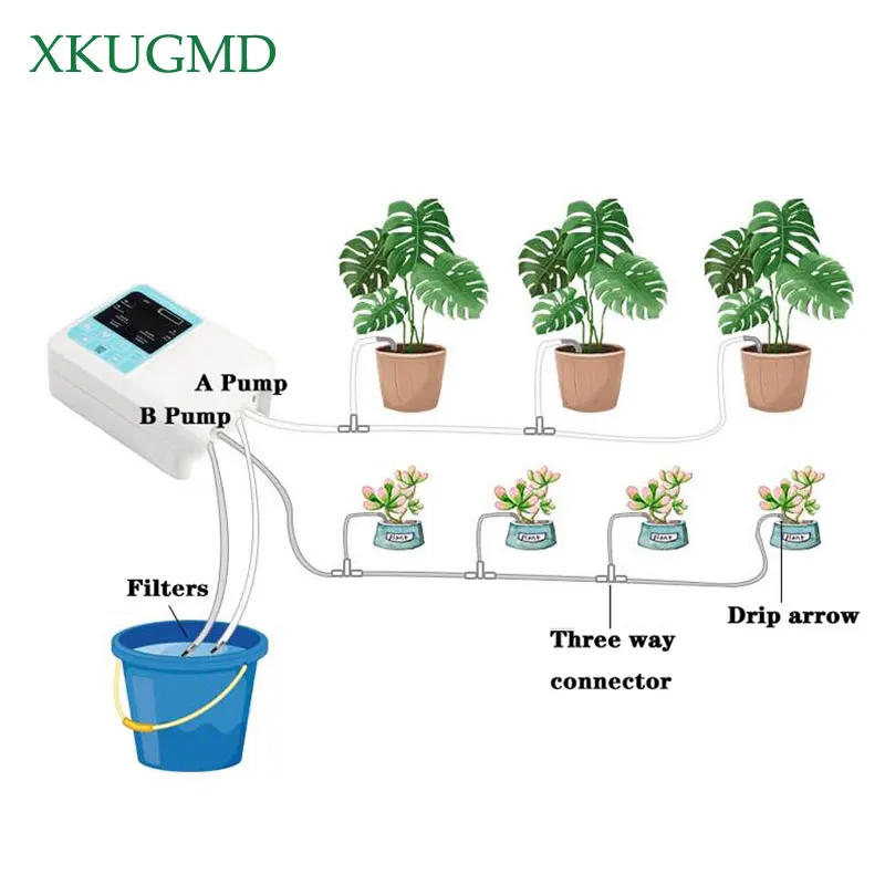 

Home Intelligent Garden Automatic Watering Device Solar Charging Potted Plant Irrigation Water Pump Timing System Accessories