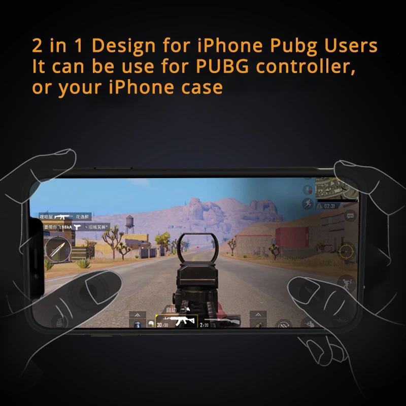 Беспроводной Bluetooth Pubg контроллер 2 в 1 джойстик триггер огонь цель Кнопка геймпад для iPhone 6 6s 7 8 Plus X XS XR MAX чехол