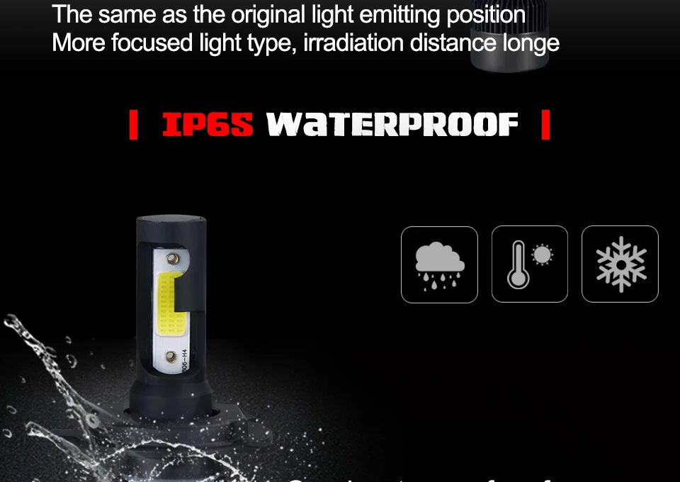 MeeToo H7 Led Car Headlight H4 LED H1 H11 HB4 HB3 9005 9006 72W 8000LM Bright Car Headlights Fog Light 12V Auto Headlamp 6500K  (4)